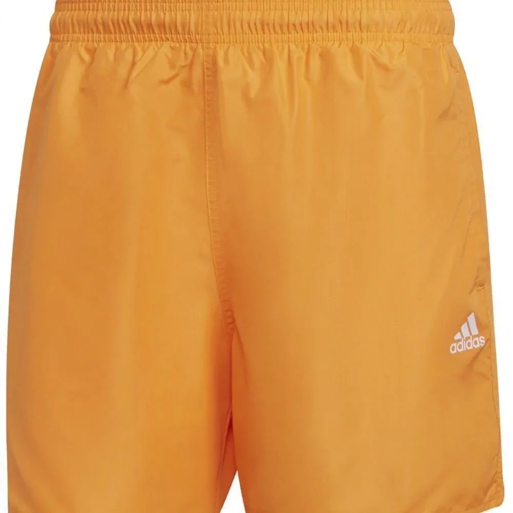 Adidas | Solid Clx Short Solid Orange Swim Shorts | XS